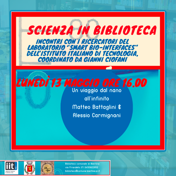 Scienza in Biblioteca - 13 Maggio 2024 - Locandina