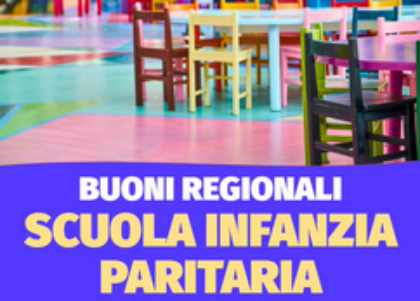 Buoni Scuole Infanzie paritarie A.S. 2026-2027