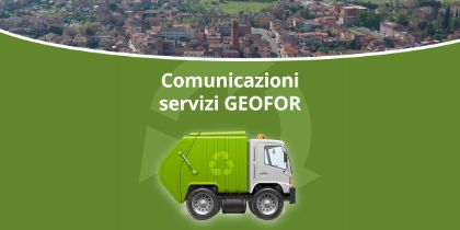 Geofor - Comunicazione variazione raccolta rifiuti Porta a Porta