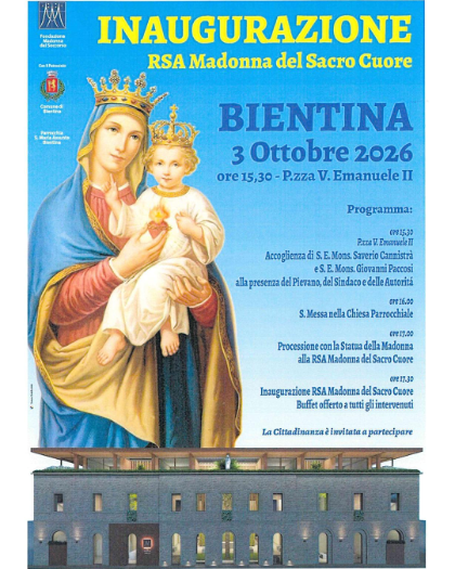 RSA Madonna del Sacro Cuore - Inaugurazione