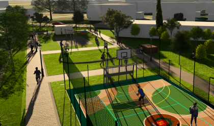 Inaugurazione nuova area multisport - Via Don Falaschi