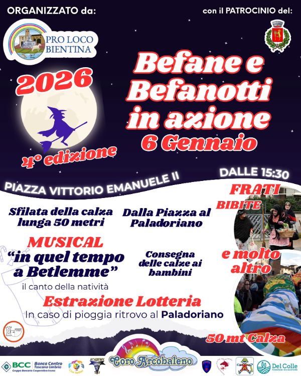 Befane e befanotti 2026 - Locandina