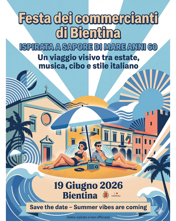 Festa dei Commercianti di Bientina 2026 - Locandina
