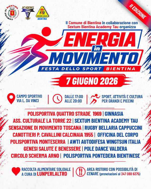 Festa dello Sport 7 Giugno 2026 - Locandina