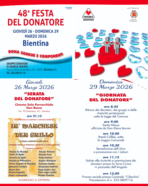 Festa Donatore 2026 - Locandina