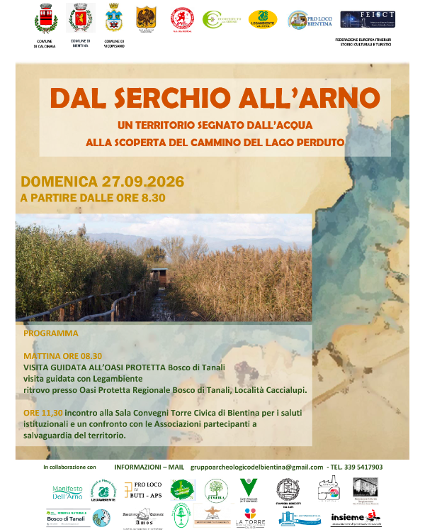 Locandina "Dal Serchio all'Arno"