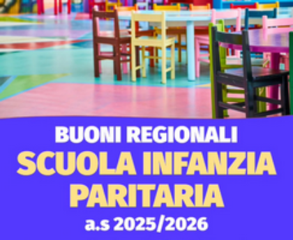 Buoni Scuole Infanzie paritarie A.S. 2025-2026