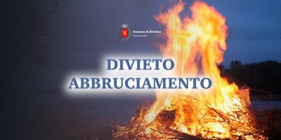 Banner divieto di abbruciamento