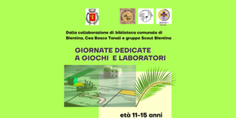 Giornate dedicate a giochi e laboratori - Banner