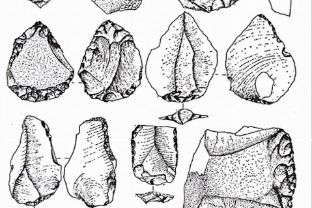 Industria litica proveniente dalla località Isola