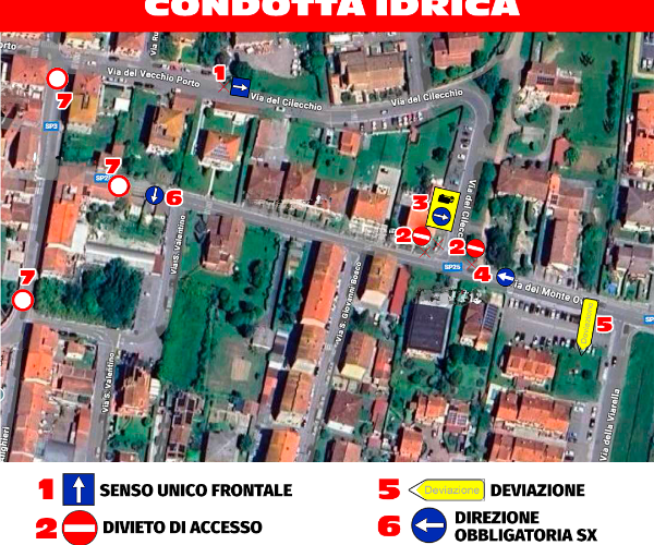Modifica circolazione per lavori idrici dal 19 gennaio 2026