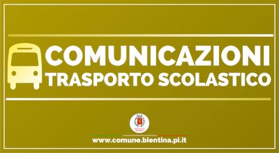 Comune di Bientina - Trasporto Scolastico - Banner Comune di Bientina - Trasporto Scolastico - Banner