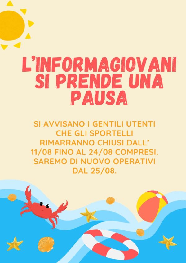 Ferie InformaGiovani - Locandina