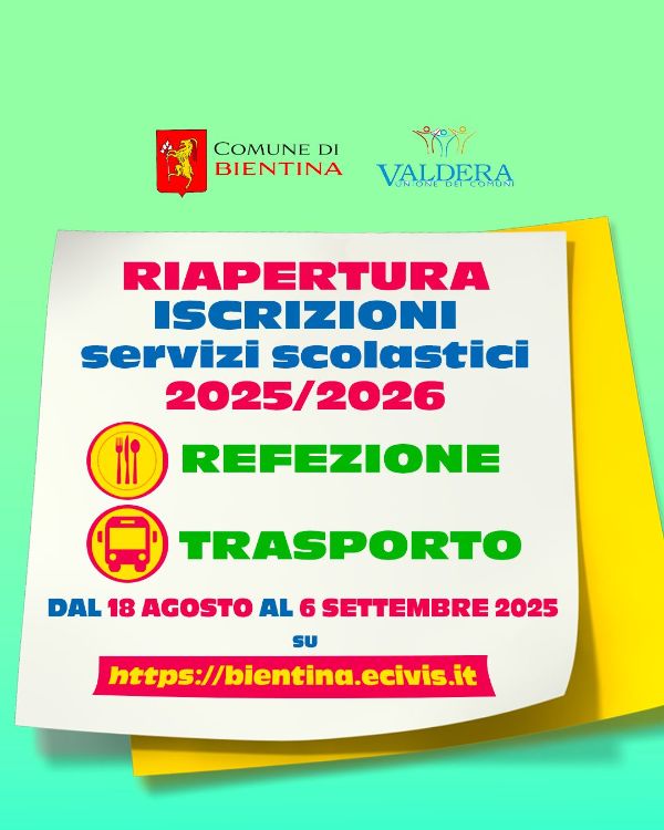 Servizi Scolastici a_s_2025_2026 - Riapertura straordinaria bando - Locandina Servizi Scolastici a_s_2025_2026 - Riapertura straordinaria bando - Locandina