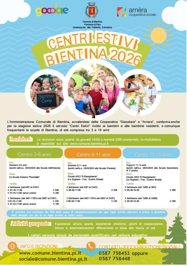 Campi Solari 2026 - Locandina