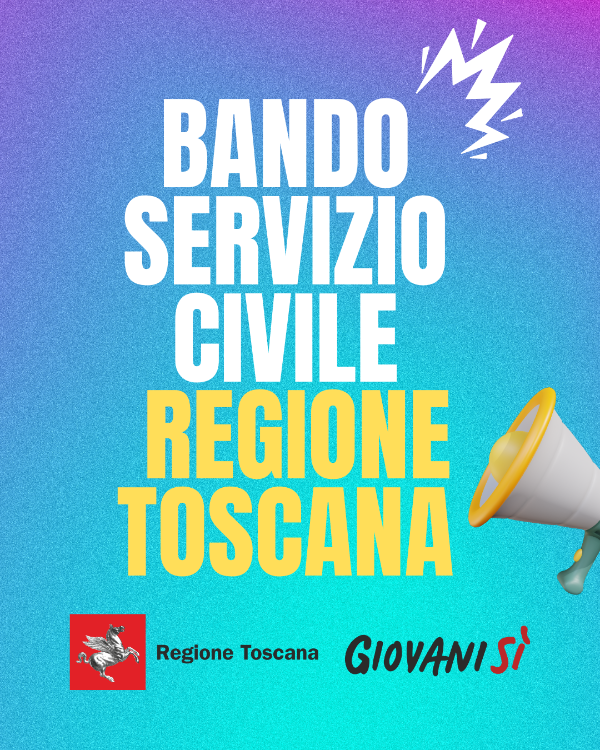 Bando Servizio Civile Regione Toscana - Locandina