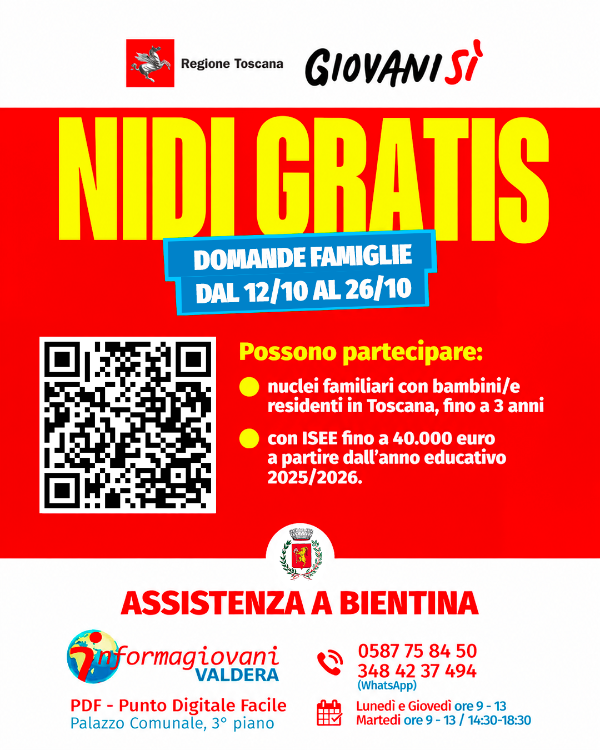 Nidi Gratis 2026 - Riapertura termini - Locandina.png