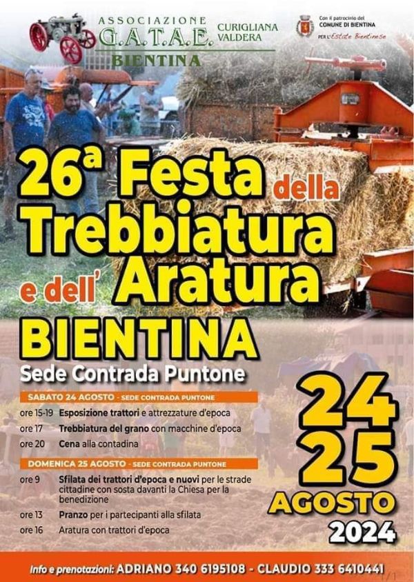 Festa Trebbiatura e Aratura 2024 - Locandina