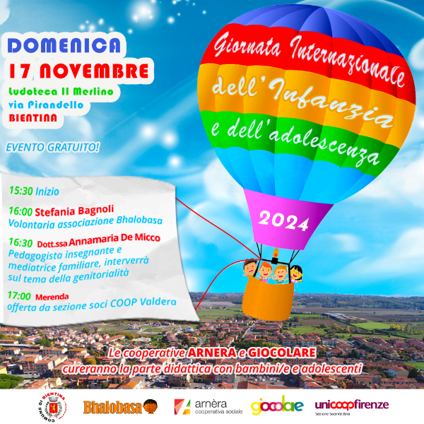 Giornata Infanzia e Adolescenza 2024 - Locandina