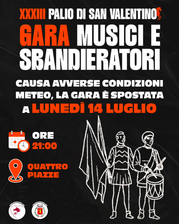 Gara Musici e Sbandieratori - Locandina aggiornata