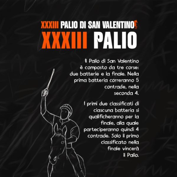 XXXIII Palio di San Valentino - Locandina