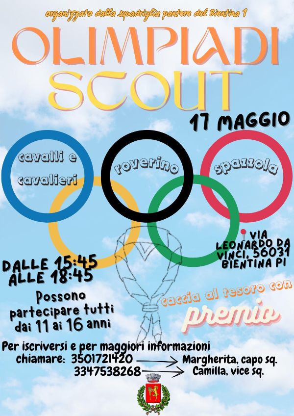 Olimpiadi Scout - 17 Maggio 2025 - Locandina