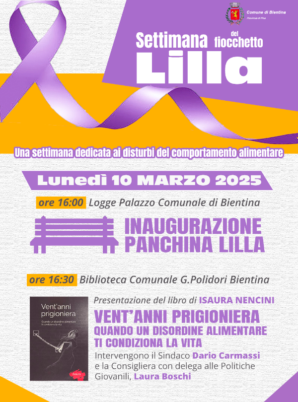 Settimana del fiocchetto Lilla - Locandina