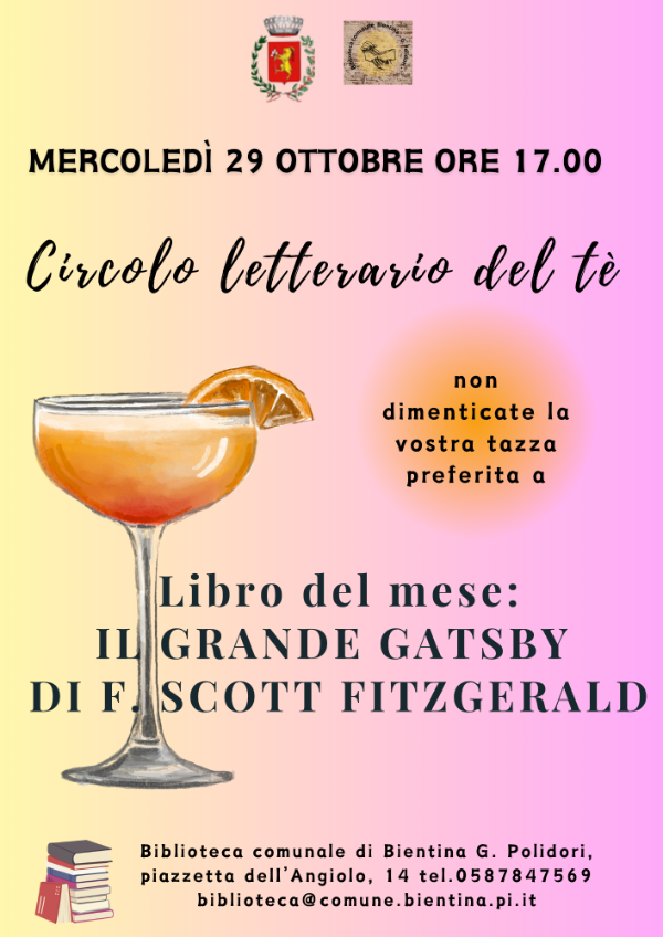 Circolo Letterario del Te - 29 Ottobre 2025 - Locandina