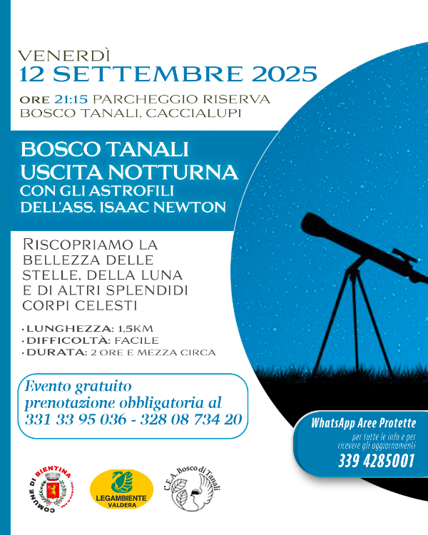 Escursione Tanali 12_09_2025 - Locandina