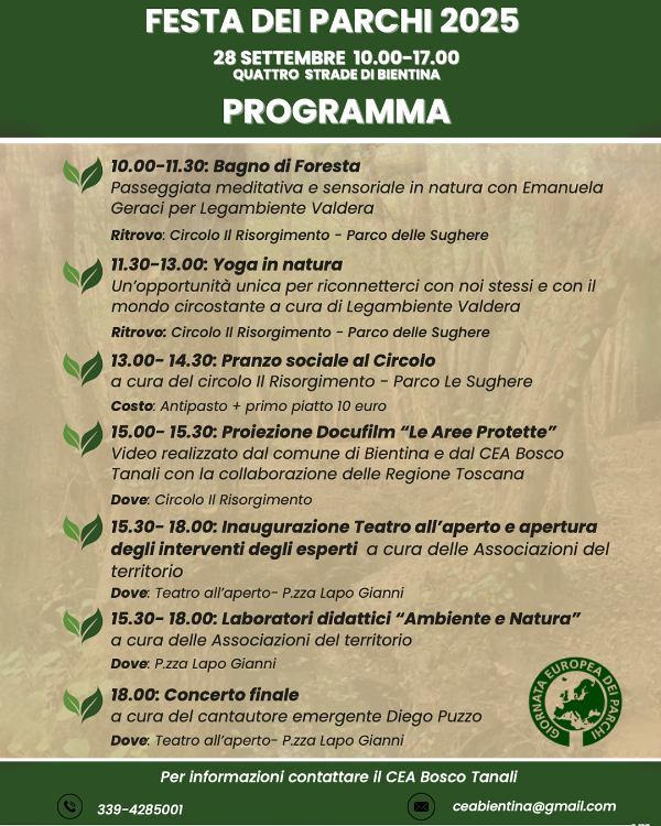 Festa dei Parchi - Programma