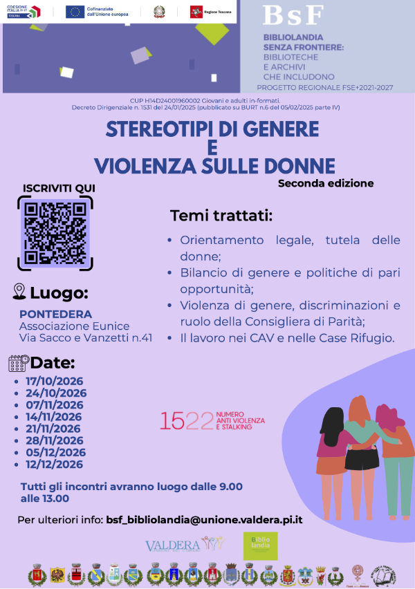 Stereotipi di genere e violenza sulle donne - Locandina