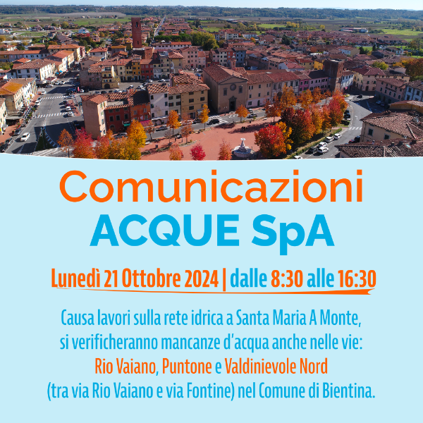 ACQUE - Interruzione idrica 21_10_2024 - Locandina