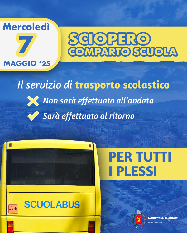 Sciopero 7 Maggio 2025 - Locandina