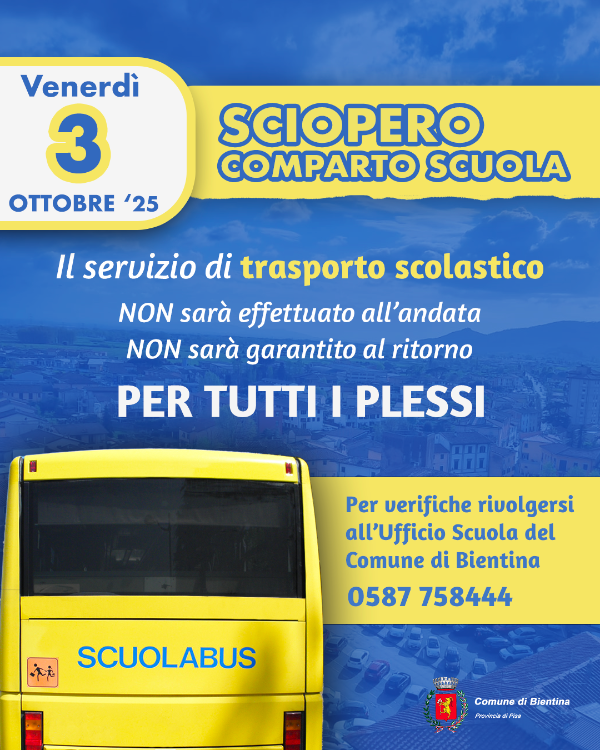 Sciopero 3 Ottobre 2025 - Locandina