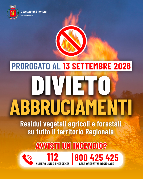 Rischio incendio - Proroga - Locandina