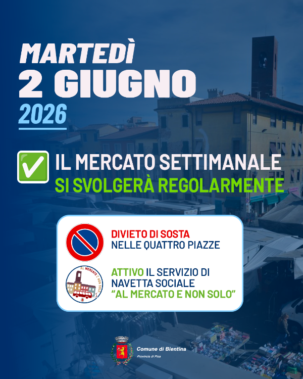 Mercato settimanale - 2 giugno 2026 - Locandina