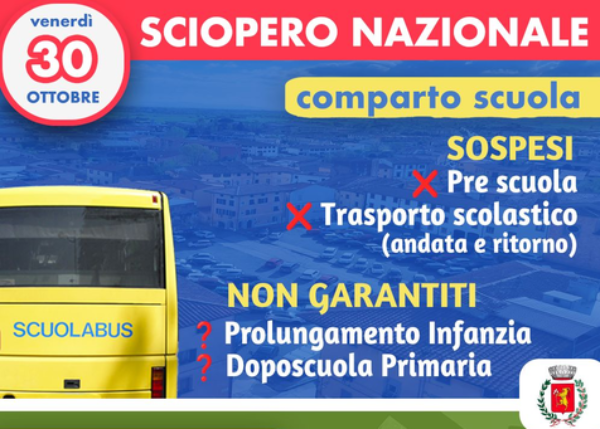 Sciopero 30 Ottobre 2026 - Locandina