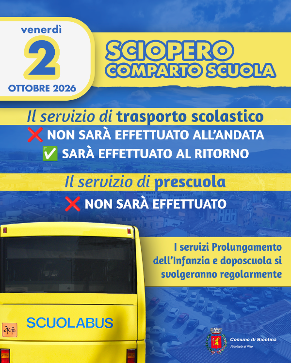 Sciopero 2 Ottobre 2026 - Locandina