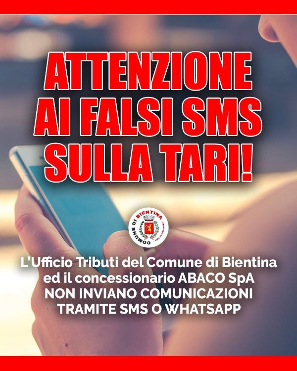 Falsi sms TARI - Locandina