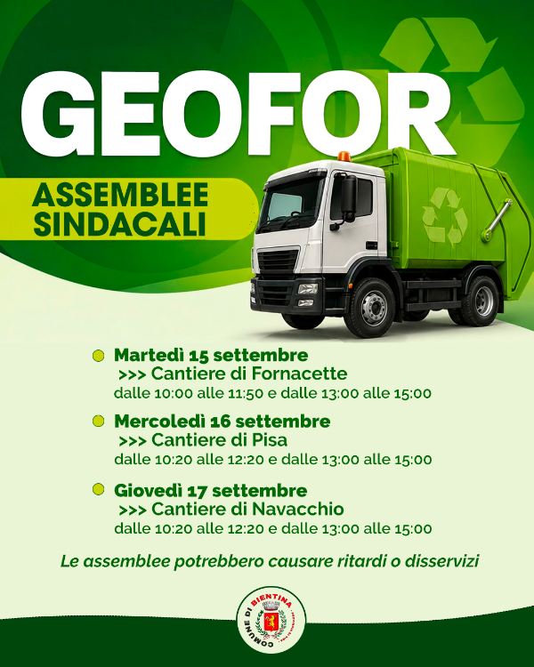 Assemblee Geofor 15-17 settembre 2026 - Locandina