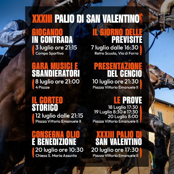 Palio di Bientina - 2025 - Programma