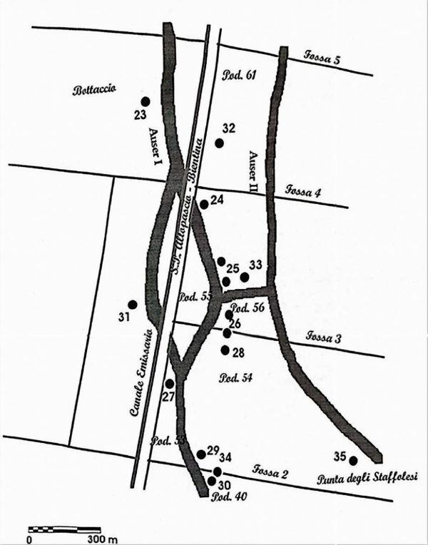 Cartografia schematica dei siti etruschi