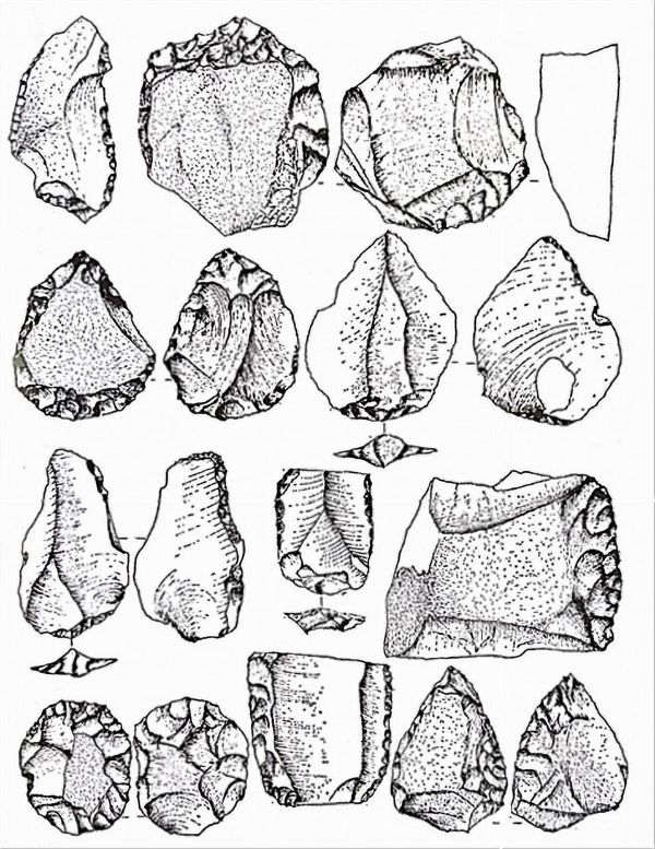 Industria litica proveniente dalla località Isola